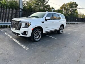 white GMC Yukon
